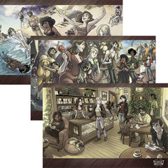 Scarlet Hollow Prints (13x19") LIMITED TIME! Accessories Black Tabby Games All Three!