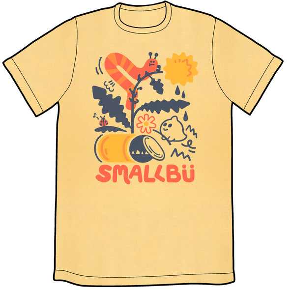 Smallbu Worm Shirt PRE-ORDER Shirts Smallbu Banana Cream Unisex Small 