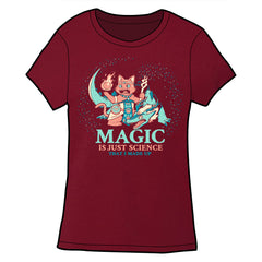 Magic Is Just Science That I Made Up Shirt Shirts Sam Logan Cardinal Red Fitted Small