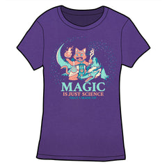 Magic Is Just Science That I Made Up Shirt Shirts Sam Logan Purple Fitted Small