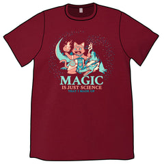 Magic Is Just Science That I Made Up Shirt Shirts Sam Logan Cardinal Red Unisex Small