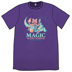 Magic Is Just Science That I Made Up Shirt Shirts Sam Logan Purple Unisex Small