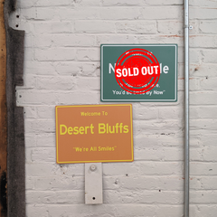 Welcome to Desert Bluffs Road Signs *LAST CHANCE* sign signs.com   