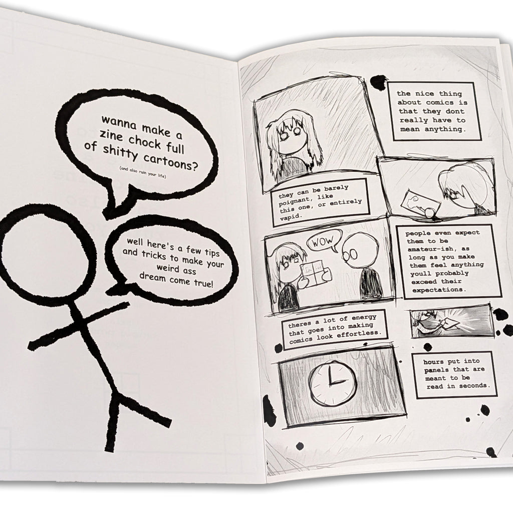 How to Make a Comic Zine and Also Ruin Your Life Zine