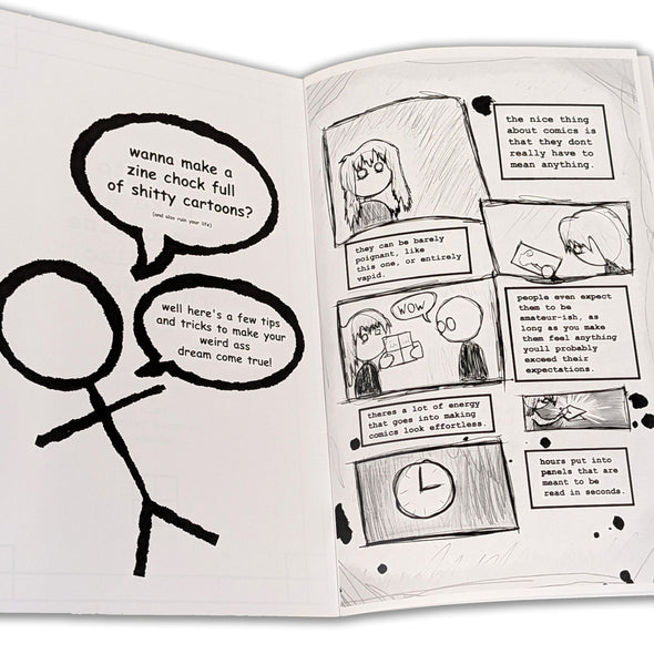 How to Make a Comic Zine and Also Ruin Your Life Zine