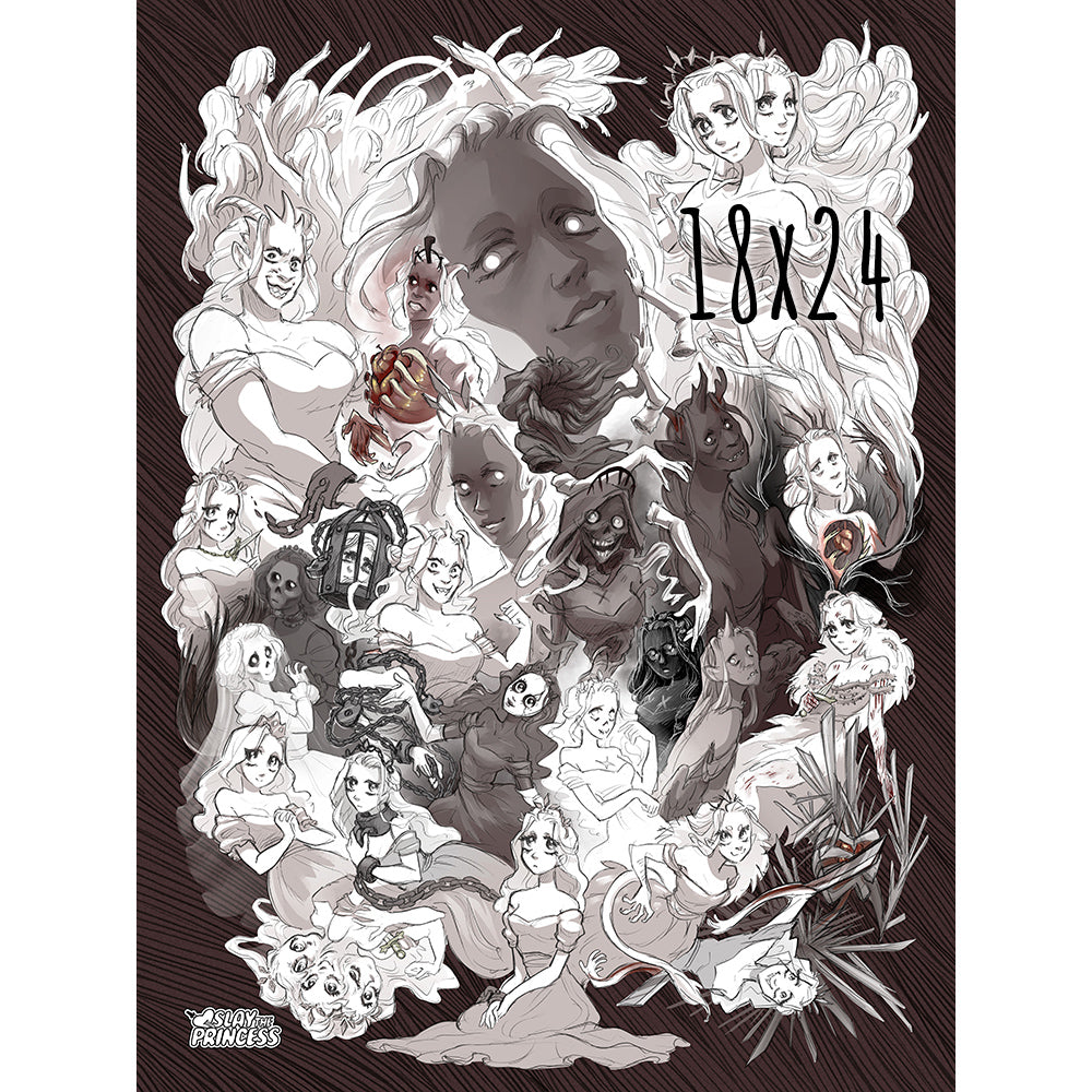 Slay The Princess All Her Multitudes Poster TopatoCo slay-the-princess-all-her-multitudes-poster-topatoco