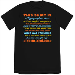 This Shirt is a Mess Shirt PRE-ORDER Shirts Brunetto Unisex Small  