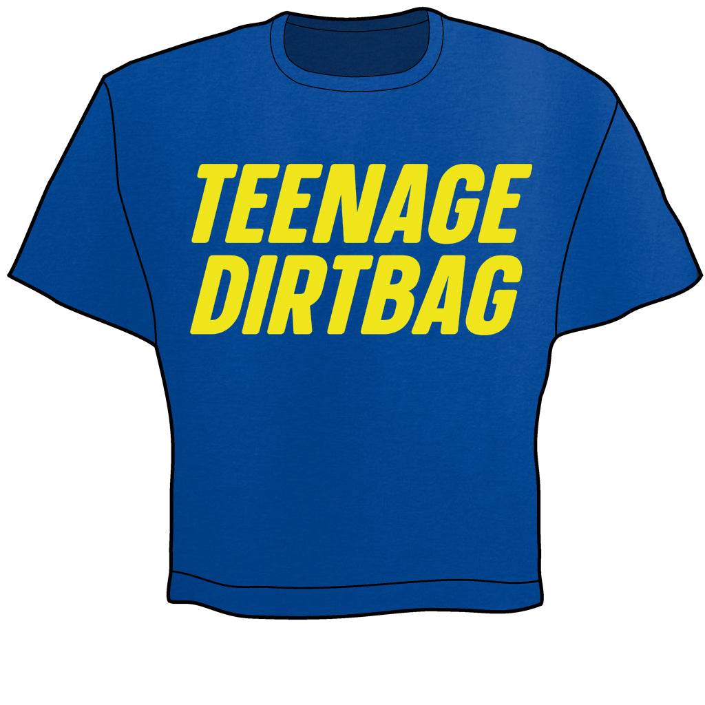 Teenage Dirtbag Crop Top (Blue) Shirts & Tops Wheatus