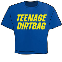 Teenage Dirtbag Crop Top (Blue) Shirts & Tops Wheatus