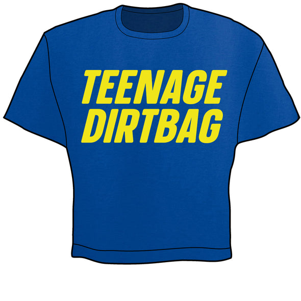 Teenage Dirtbag Crop Top (Blue) Shirts & Tops Wheatus