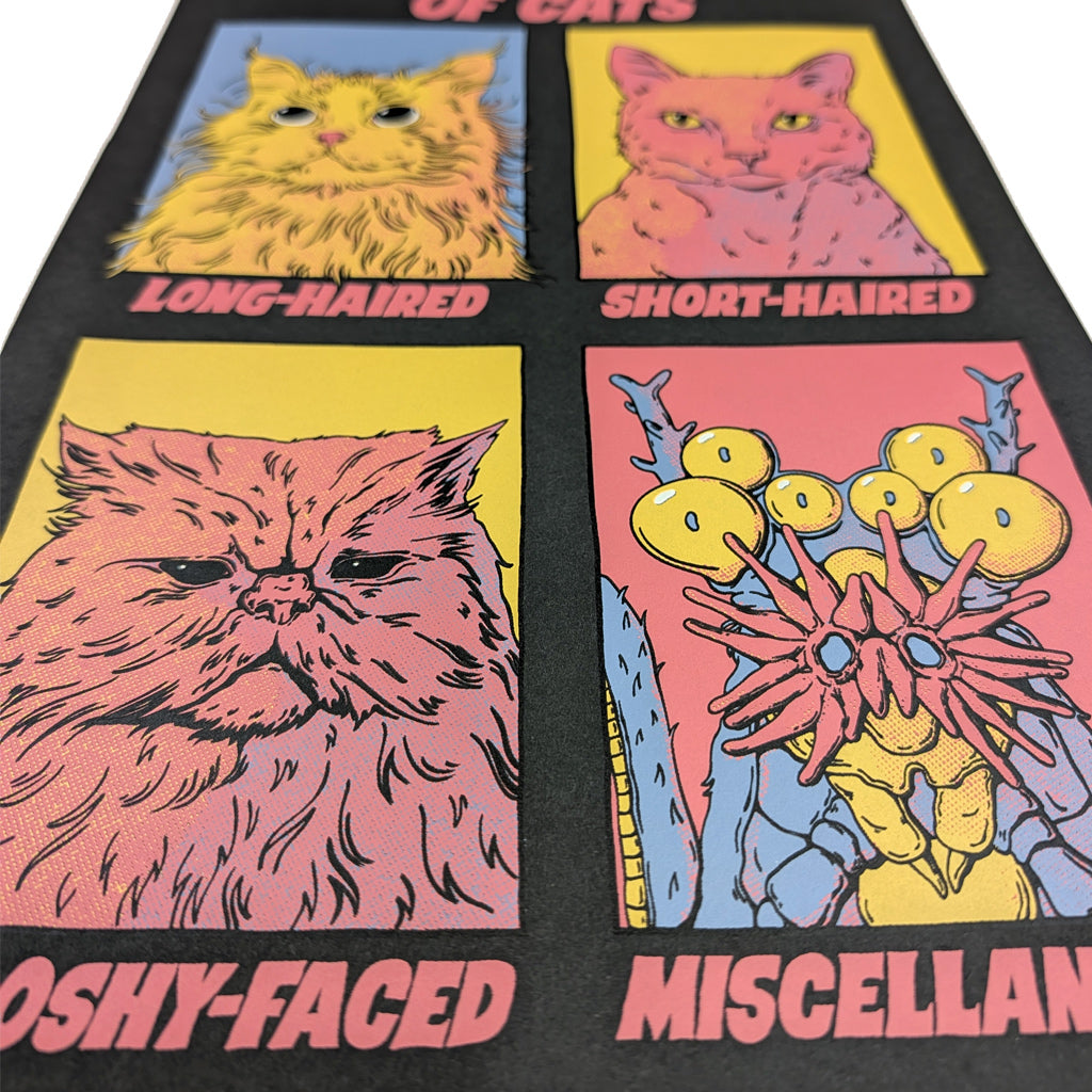 Four Types of Cats Limited Screen Printed Poster Art Welcome to Night Vale