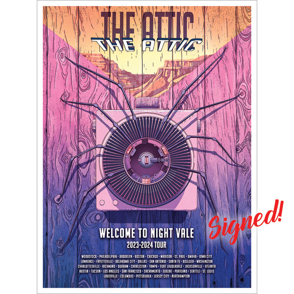 Selections from The Attic Tour *LIMITED* Shirts clockwise Poster - Signed  