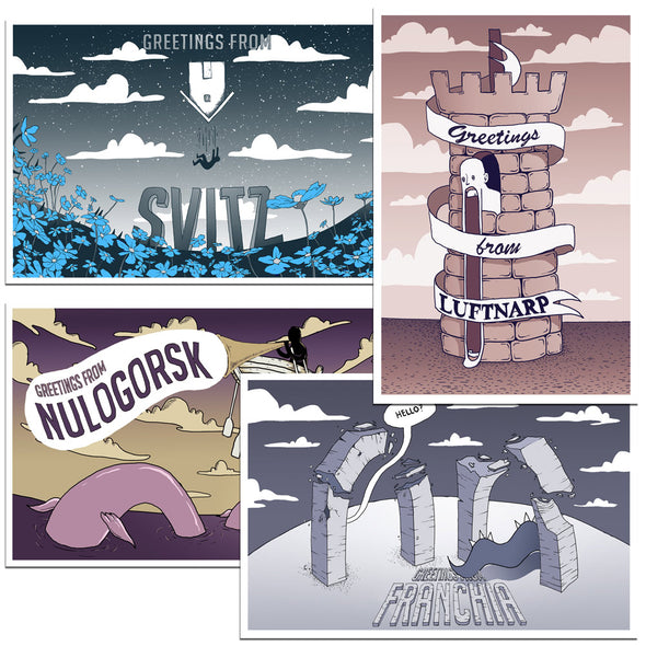 Cecil's European Postcard Set Cards Welcome to Night Vale
