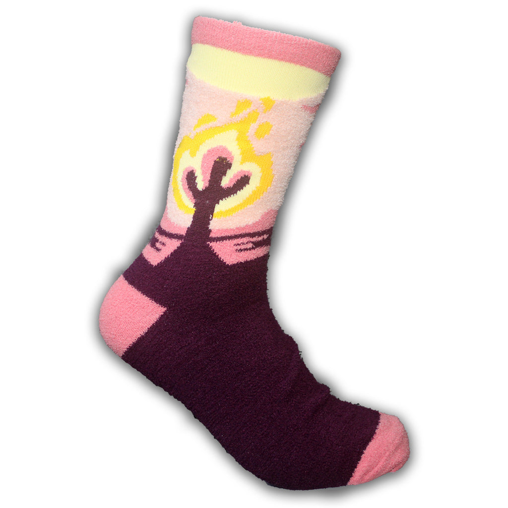 Fuzzy Desert Cactus Socks