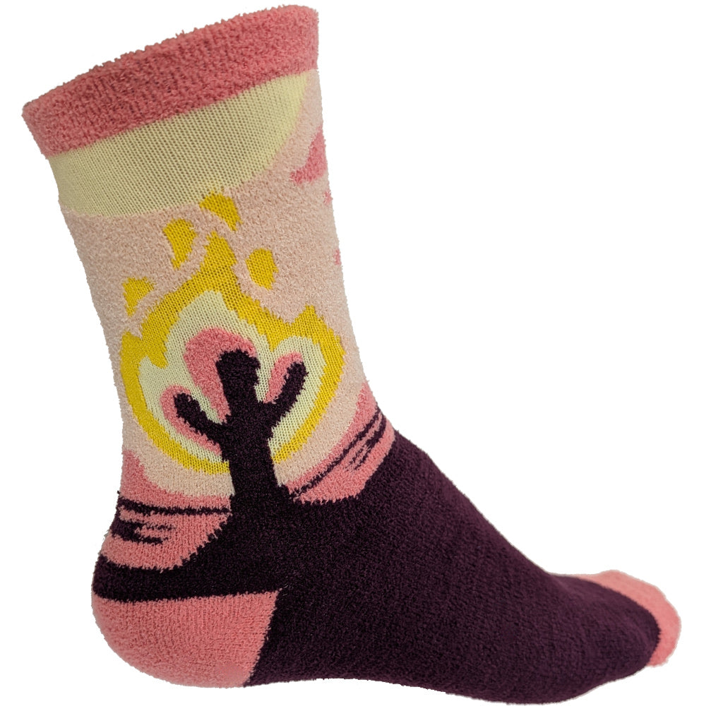 Fuzzy Desert Cactus Socks