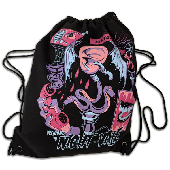 Hello Listeners Drawstring Backpack Bags Welcome to Night Vale