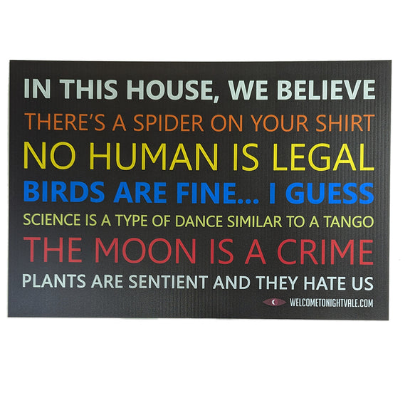 In This House Yard Sign Art signs.com Just the Sign ($22)  