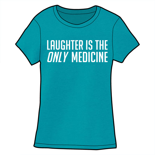 Laughter is the Only Medicine Shirt Shirts Welcome to Night Vale Fitted Small