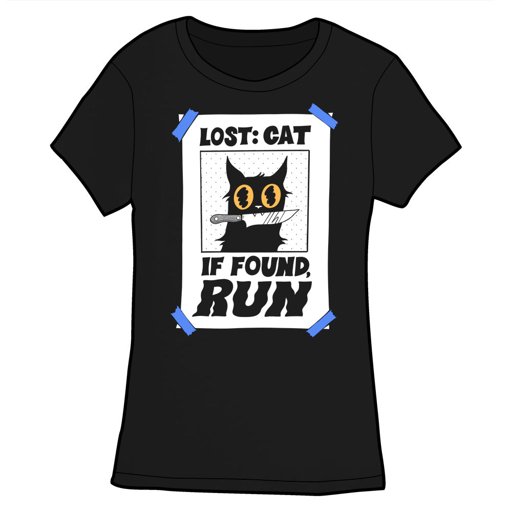 Lost Cat Shirt Shirts Welcome to Night Vale Fitted Black Small
