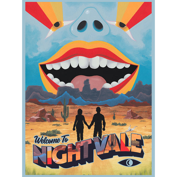 Smiling God Poster Art Welcome to Night Vale