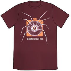 Spider Projector Attic Tour Shirt PRE-ORDER Shirts Brunetto Maroon Unisex Small 