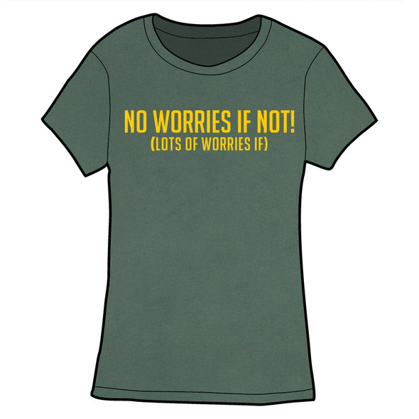 No Worries Shirt Shirts Welcome to Night Vale Fitted Small