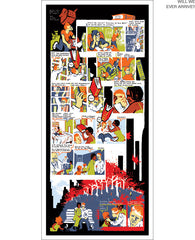 A Lesson Is Learned Comic Prints Art Cyberduds Will We Ever Arrive?  12x26 ($28)  