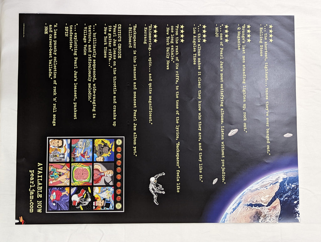 Pearl Jam 'Backspacer' Promo Poster  TMW   