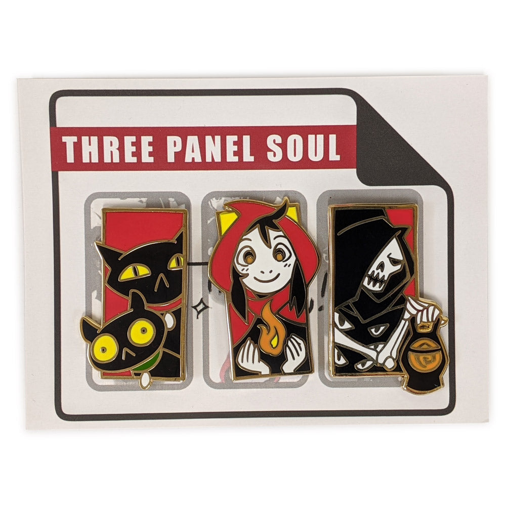 Three Panel Soul Pin Set 01 Pins and Patches 3PS   