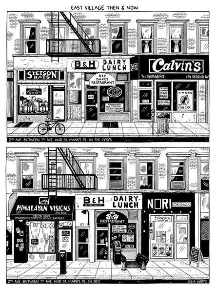 Cityscape Prints Art Cyberduds B&H Then & Now - 9x12  