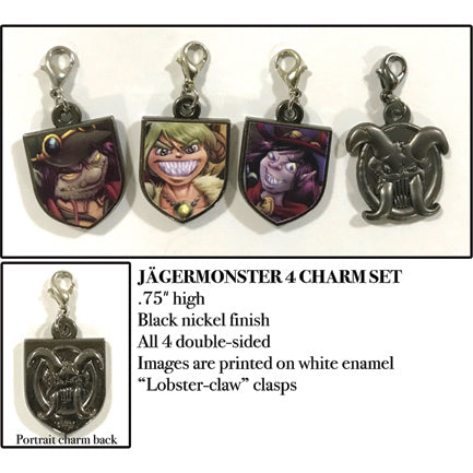 Girl Genius Charms Set 02 - Jäger Pins and Patches GG   