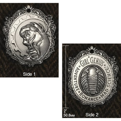 Girl Genius Fob Pins and Patches GG Silvery  
