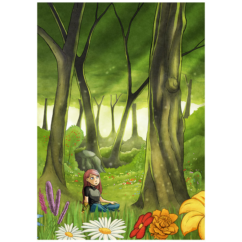 Gunnerkrigg Court Prints Art Cyberduds Annie in the Forest 1  