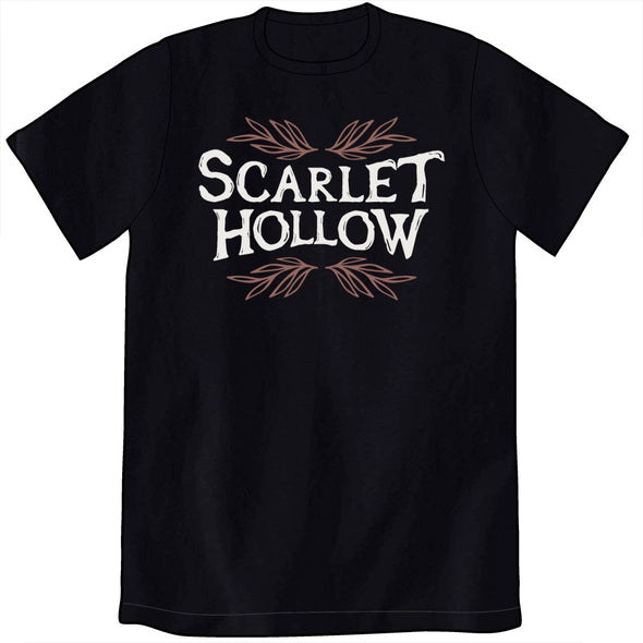 Scarlet Hollow Logo Shirts Shirts Black Tabby Games Black Unisex Small