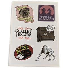 Scarlet Hollow Collector's Set Pins and Patches AH Sticker Sheet  