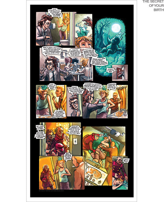 A Lesson Is Learned Comic Prints Art Cyberduds The Secret of your Birth 12X21 ($20)  