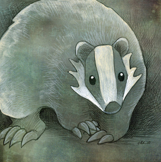 Wondrous Wildlife Prints Art Cyberduds Badger - 12x12 ($12)  