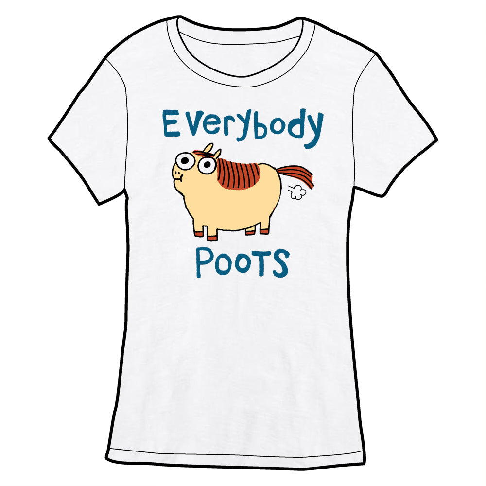 Everybody Poots Kids AND Adults Shirt Shirts Cyberduds Fitted/Ladies Small  