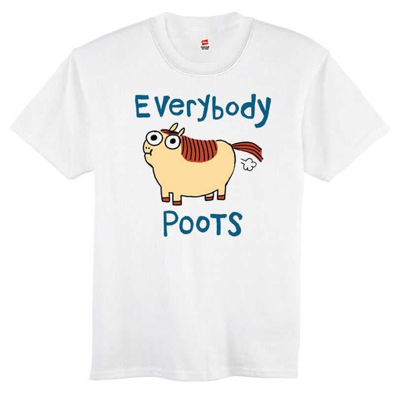 Everybody Poots Kids AND Adults Shirt Shirts Cyberduds Youth X-Small (4-6)  