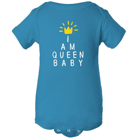 I Am Queen Baby Onesie Babywear Brunetto   
