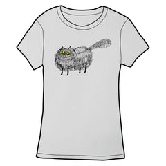 Wednesday the Cat Shirt Shirts Brunetto Ladies Small  