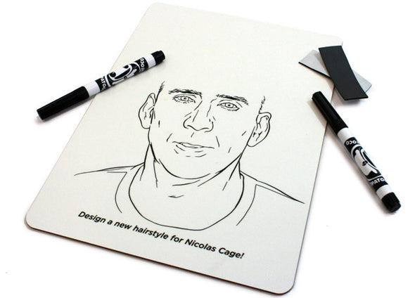 Nicolas Cage Hairstyle Whiteboard Accessories Cyberduds   