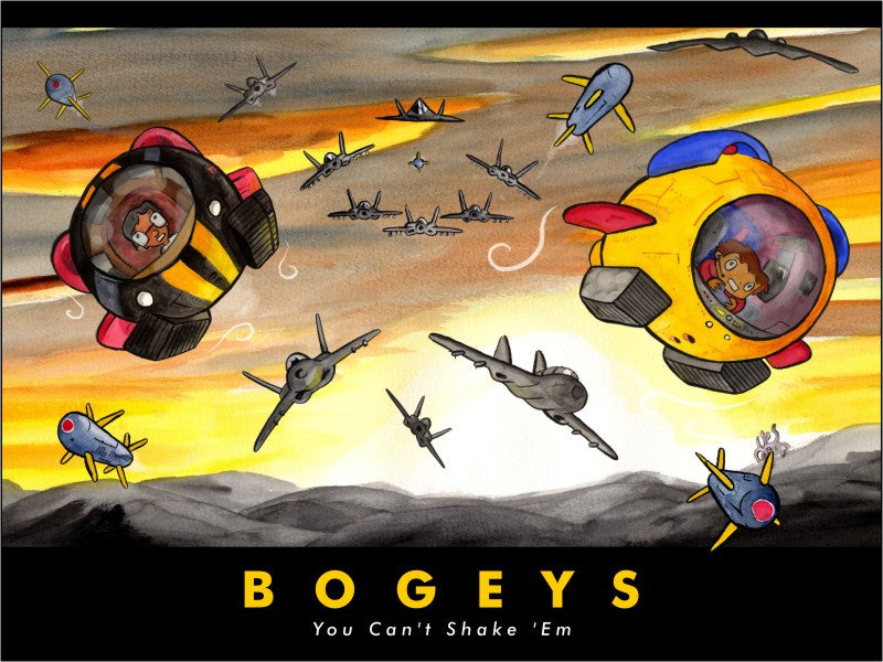 Bogeys Inspirational Print Art Wigu   