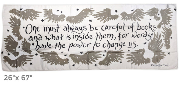 Careful Of Books Quote Scarf **LAST CHANCE!** Accessories CC   