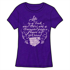 Life is a Book Shirt *LAST CHANCE* Shirts Brunetto Ladies Small  