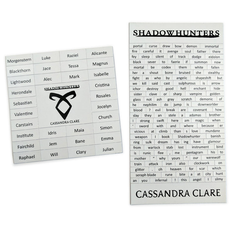 Shadowhunters Magnetic Poetry Set Magnets USMagnetix   