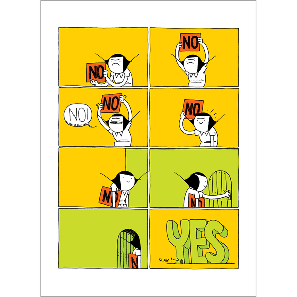 House of Yes Print (8.5x11") Art Brunetto   