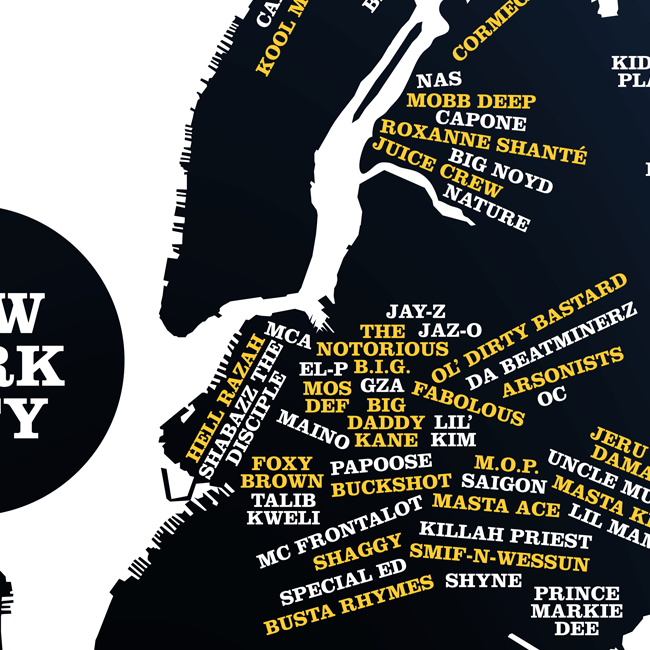 Driving With Raper Map New York City Area Rappers Map – TopatoCo
