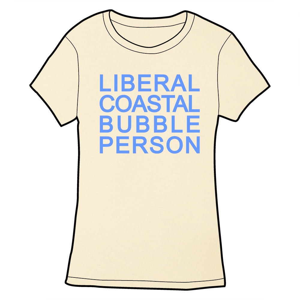 Liberal Coastal Bubble Person Shirt Shirts Cyberduds Ladies Small  