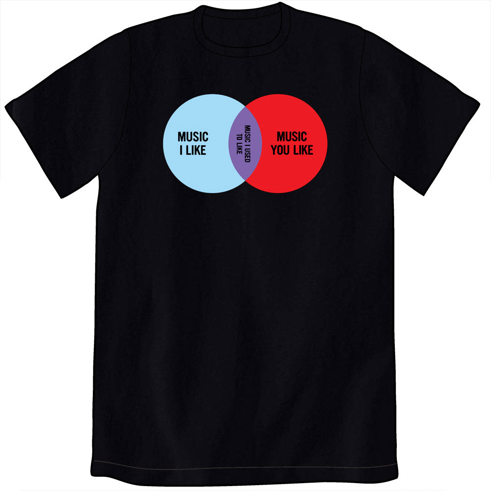Musical Elitism Venn Diagram Shirt Shirts DS Mens/Unisex Small  